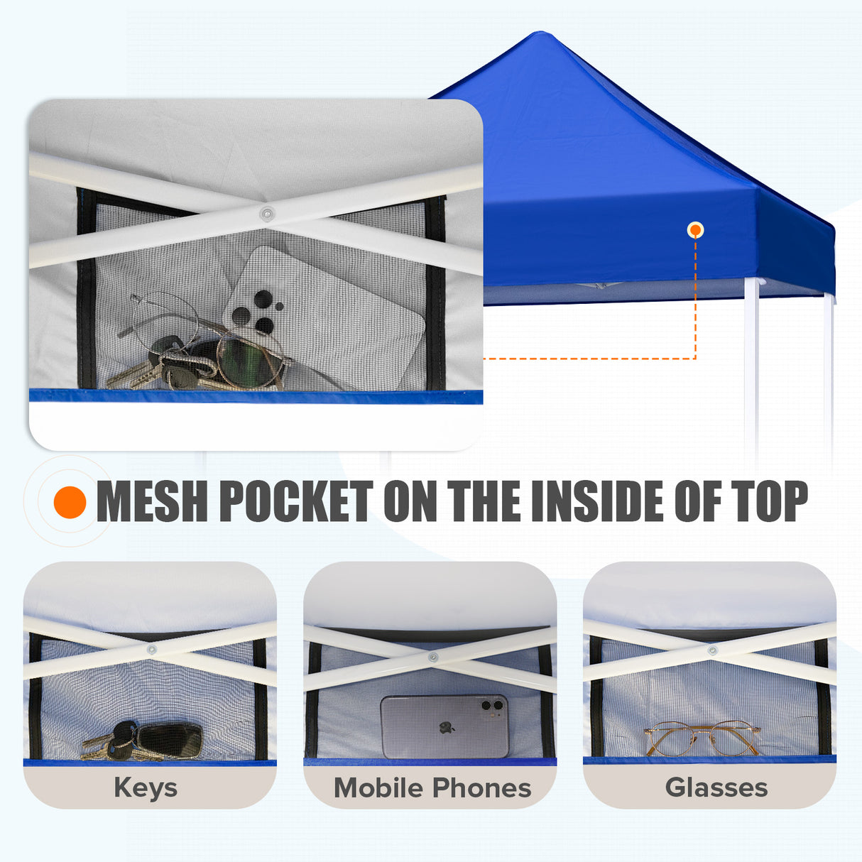 5x5 Pop Up Canopy Tent Instant Straight Leg Outdoor Canopy Easy Set-up