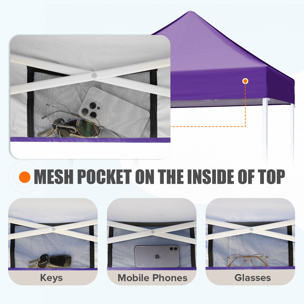 5x5 Pop Up Canopy Tent Instant Straight Leg Outdoor Canopy Easy Set-up