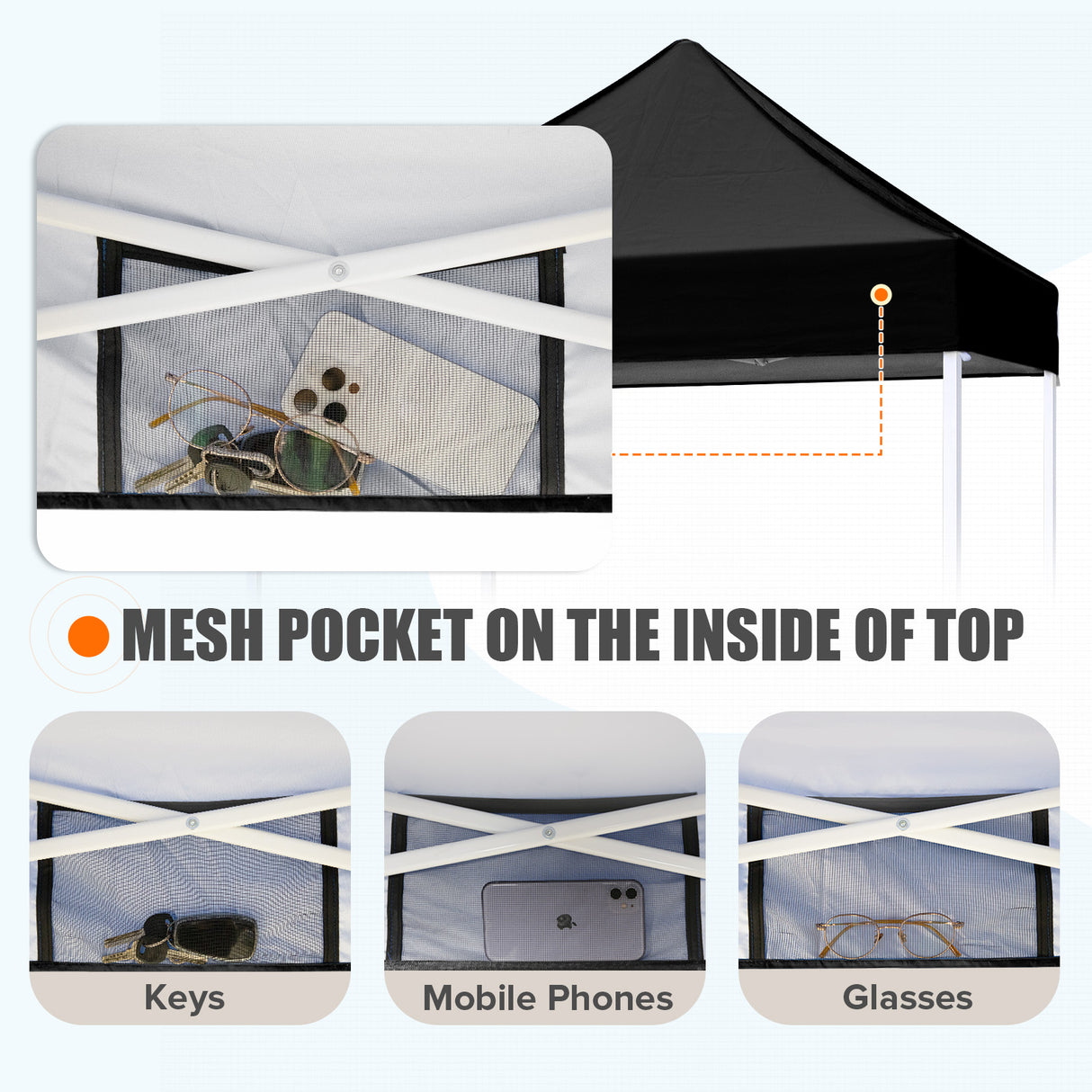 5x5 Pop Up Canopy Tent Instant Straight Leg Outdoor Canopy Easy Set-up