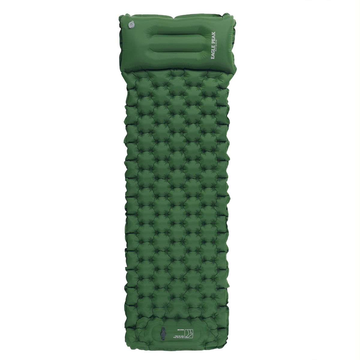 VALLEY Inflatable Sleeping Pad with Integrated Headrest