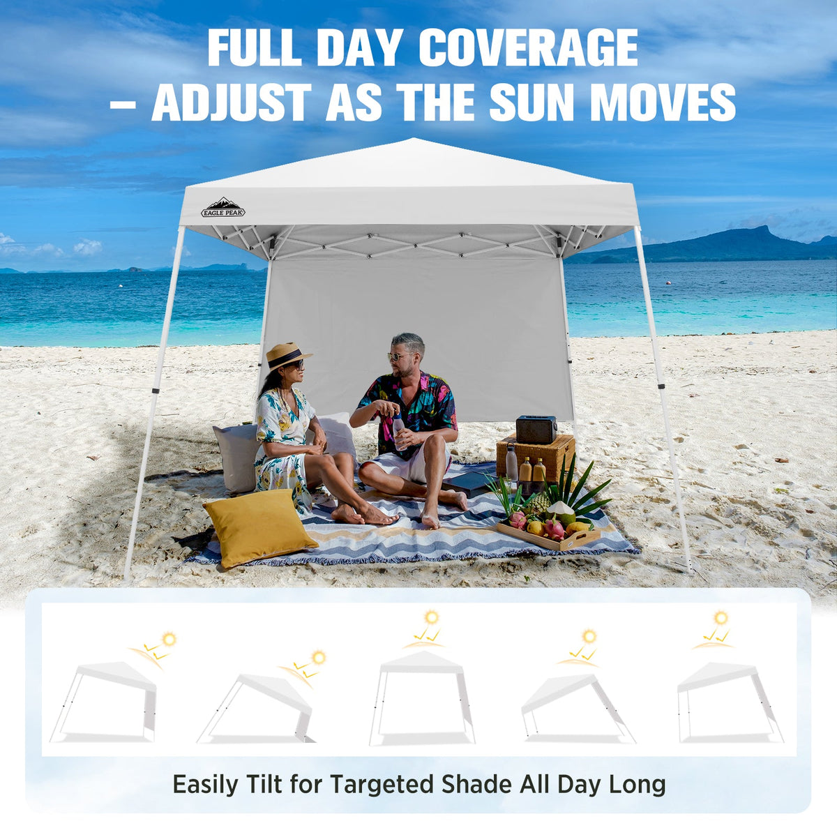 10x10 Pop Up Canopy Tent, Compact Canopy - Eagle Peak®
