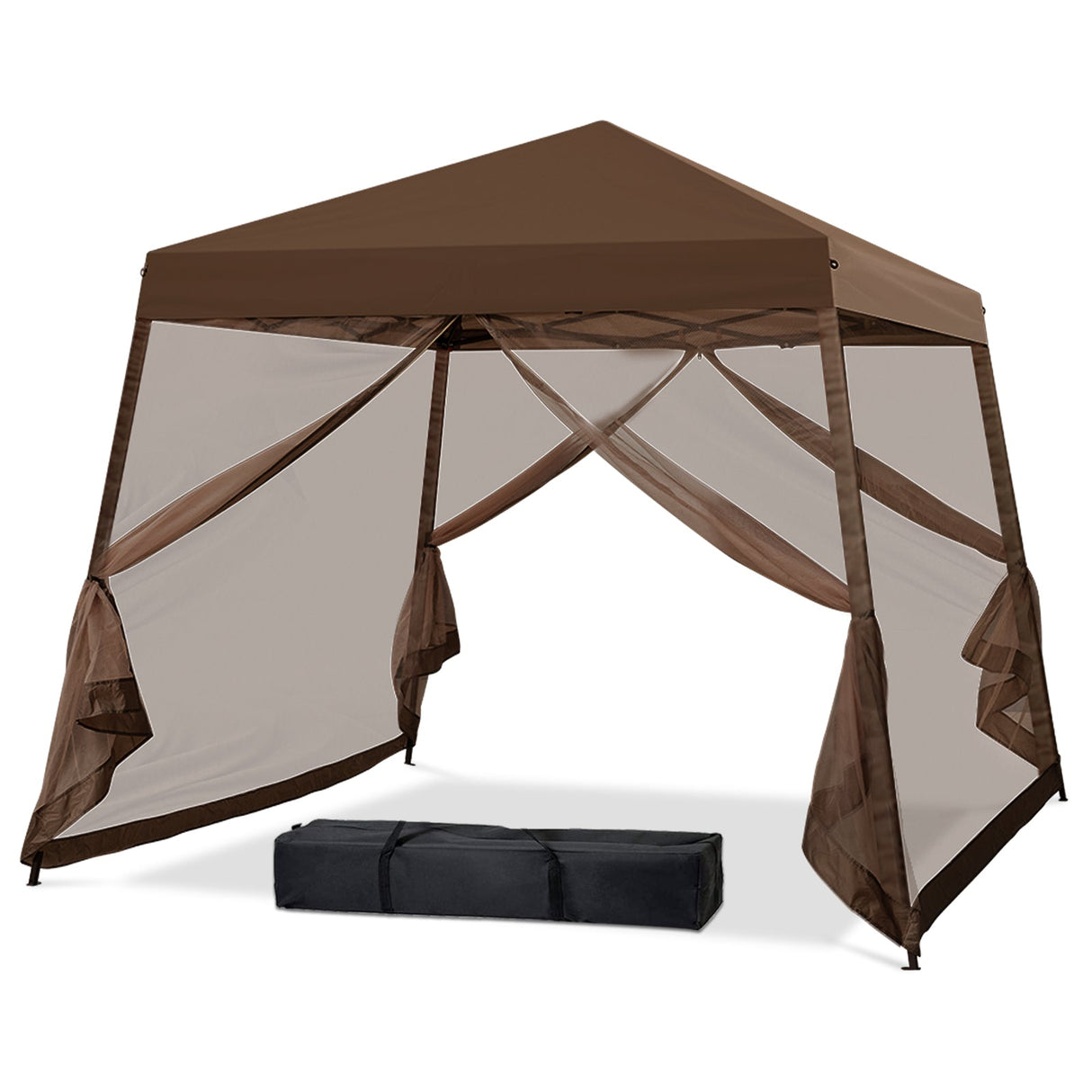 10x10 Slant Leg Easy Setup Pop Up Canopy Tent - Eagle Peak®