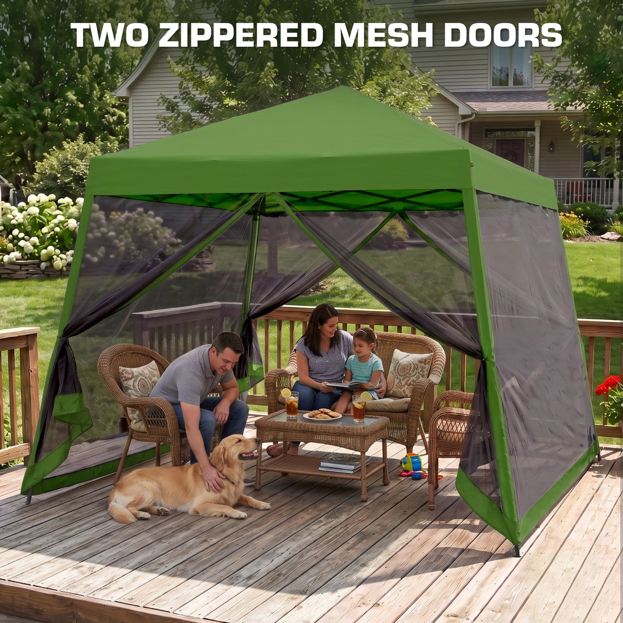 10x10 Slant Leg Easy Setup Pop Up Canopy Tent - Eagle Peak®