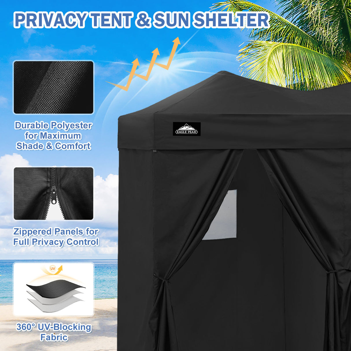 Outdoor Pop Up Changing Room 8x4 ft