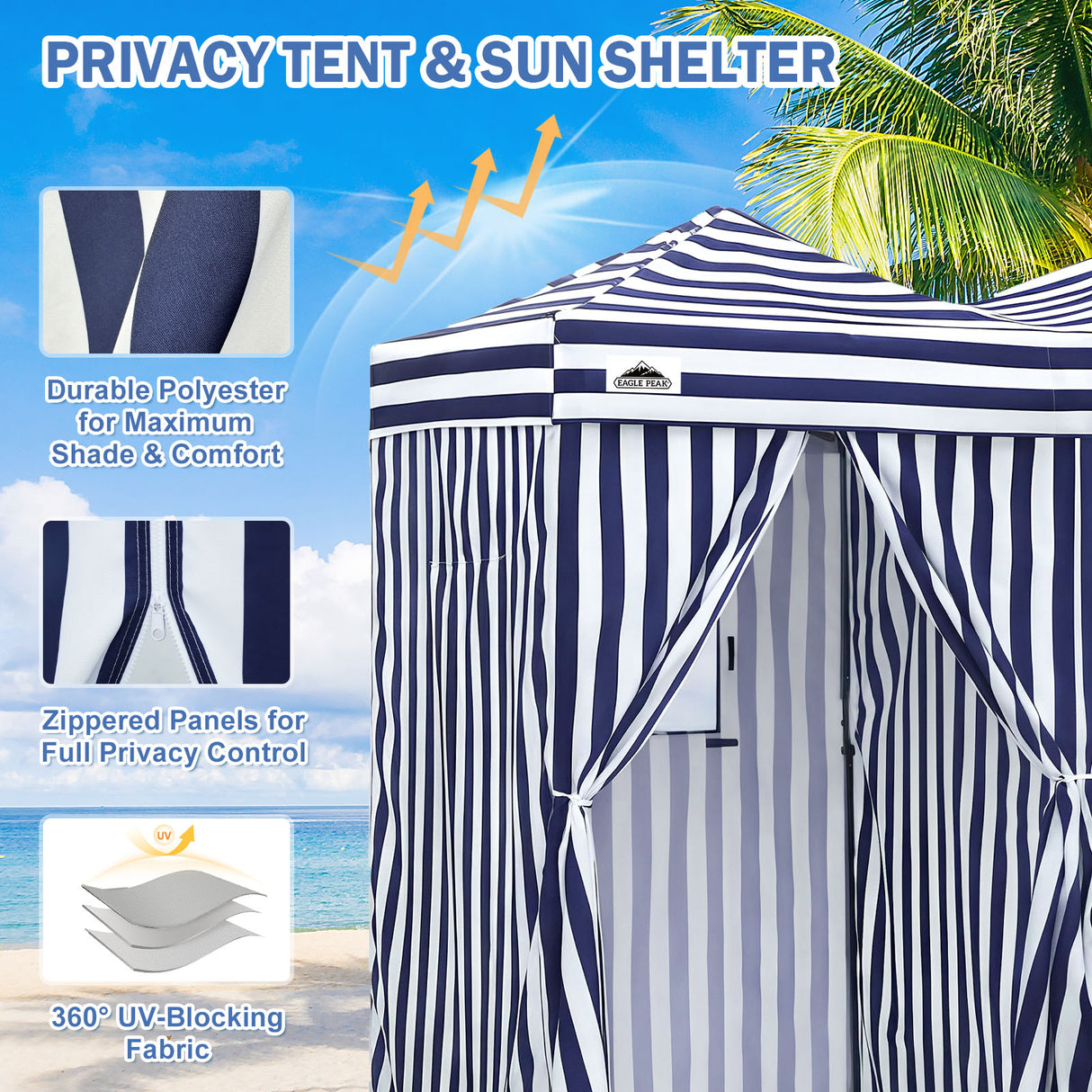Outdoor Pop Up Changing Room 8x4 ft