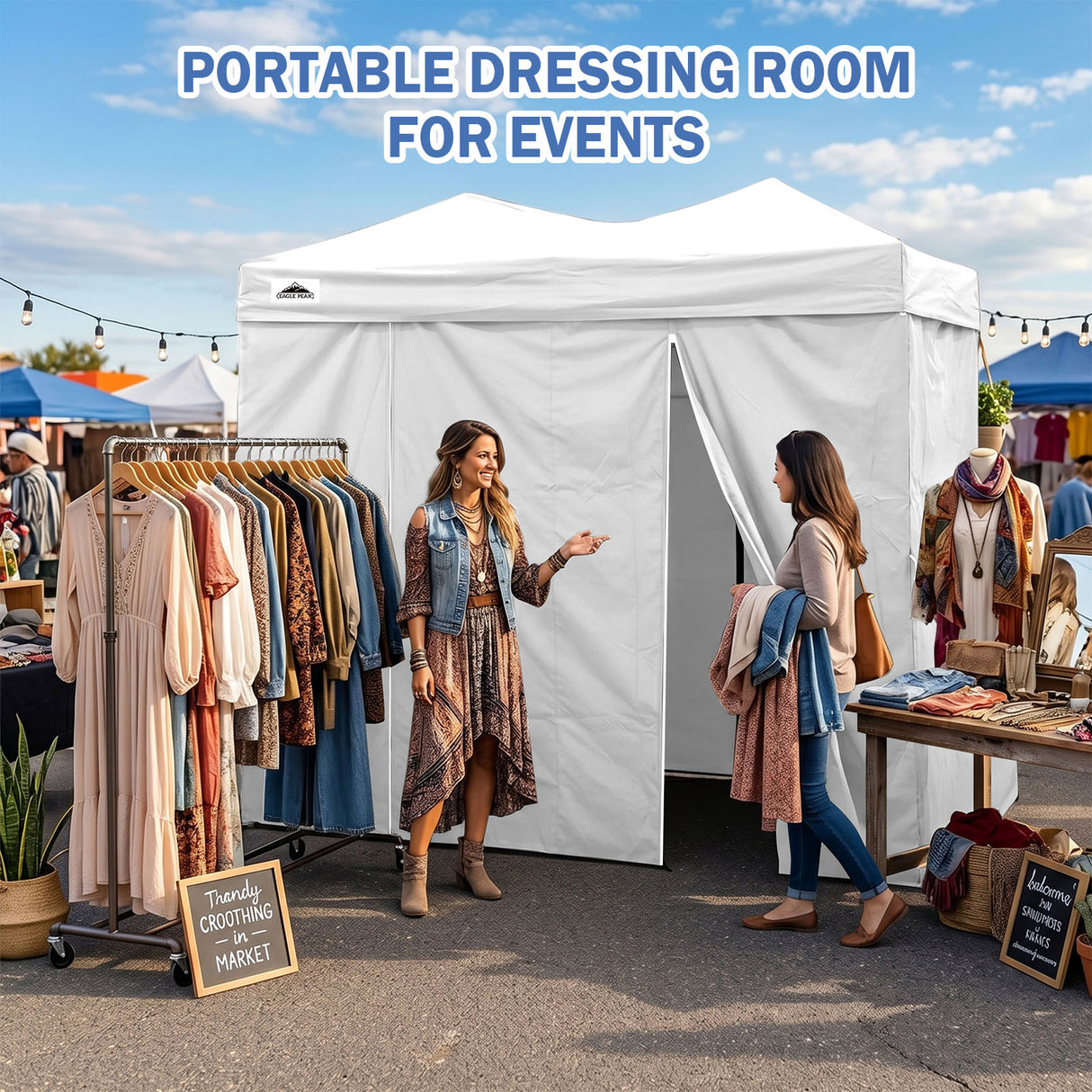 Outdoor Pop Up Changing Room 8x4 ft