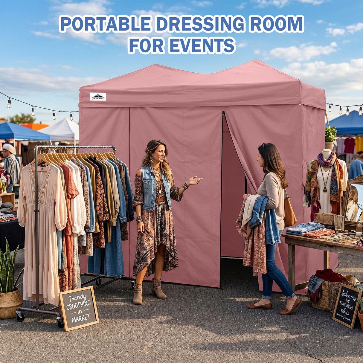 Outdoor Pop Up Changing Room 8x4 ft