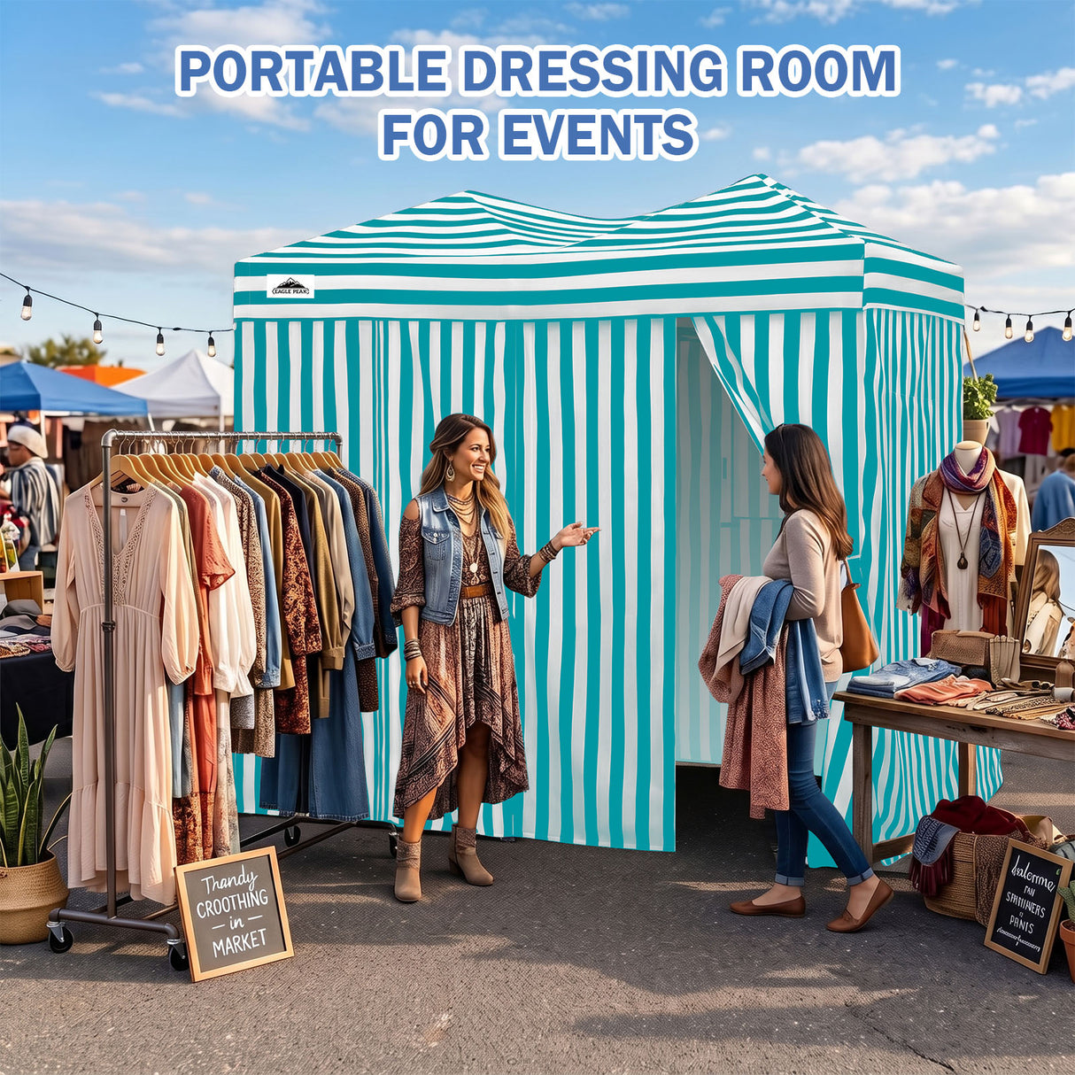 Outdoor Pop Up Changing Room 8x4 ft