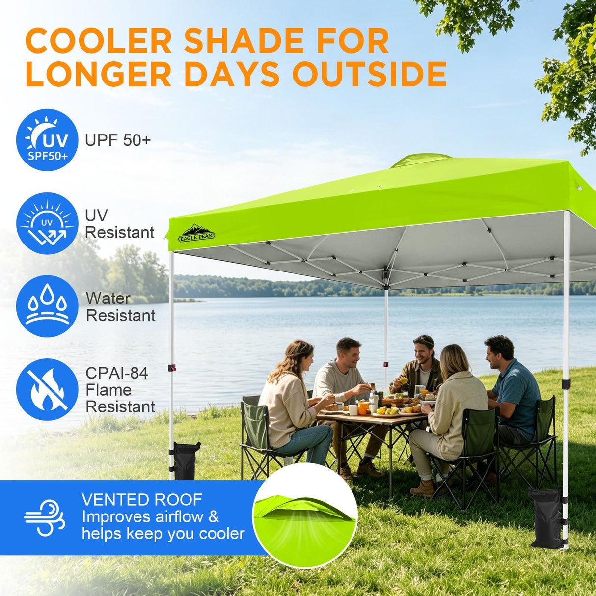 12x12 ft Pop Up Canopy Tent - Eagle Peak