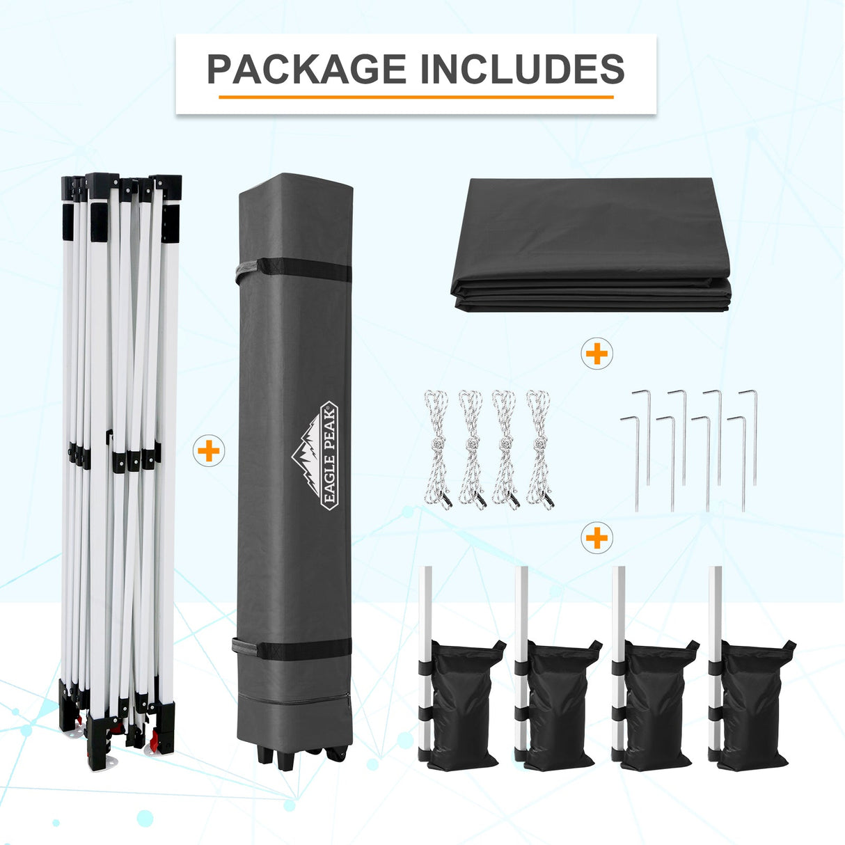 12x12 ft Pop Up Canopy Tent - Eagle Peak Custom Canopy Tent
