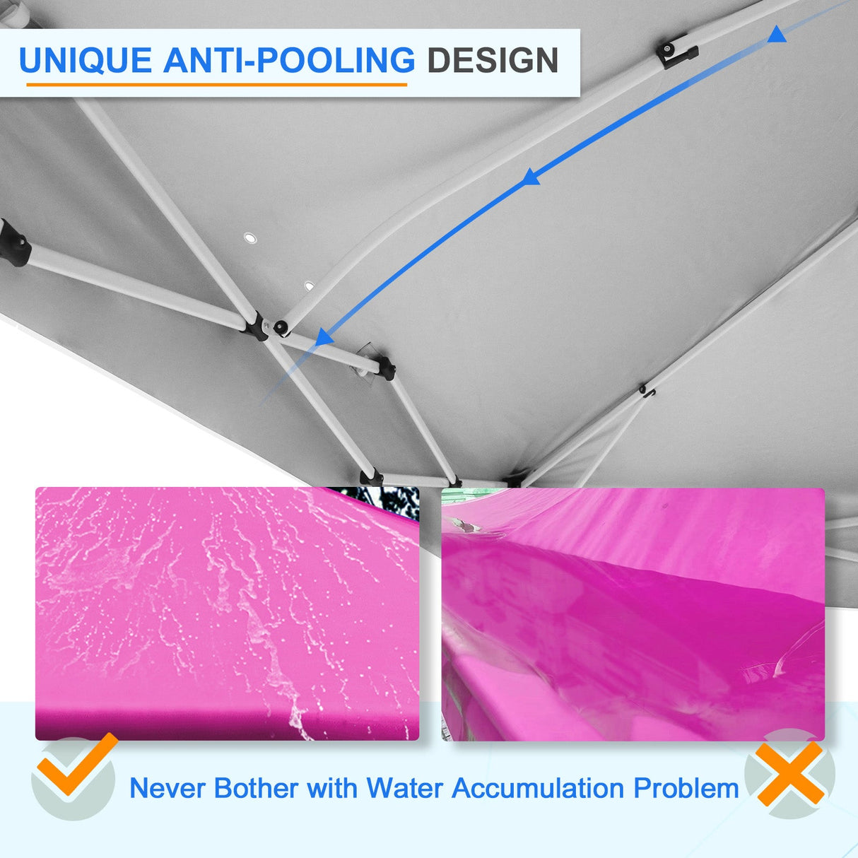 12x12 ft Pop Up Canopy Tent - Eagle Peak Custom Canopy Tent