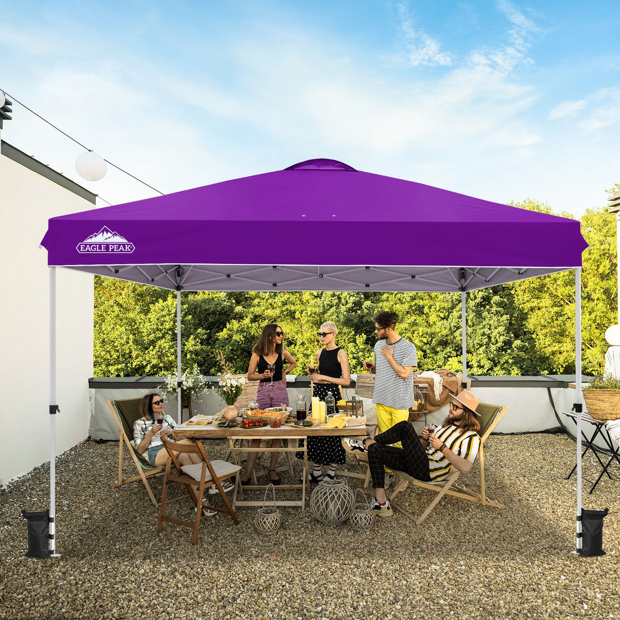 12x12 ft Pop Up Canopy Tent - Eagle Peak Custom Canopy Tent