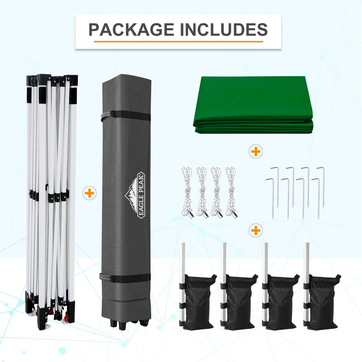 12x12 ft Pop Up Canopy Tent - Eagle Peak Custom Canopy Tent