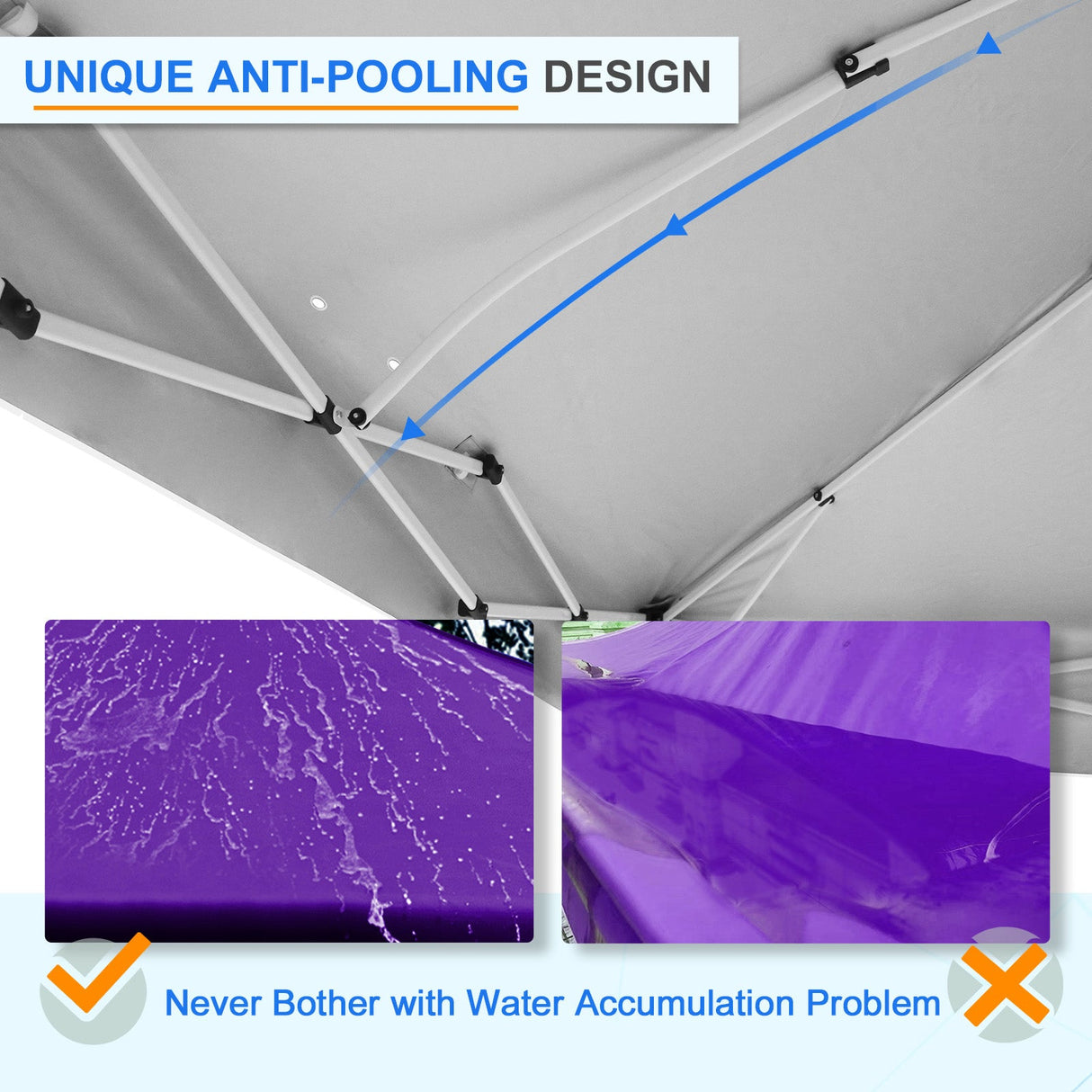 12x12 ft Pop Up Canopy Tent - Eagle Peak Custom Canopy Tent