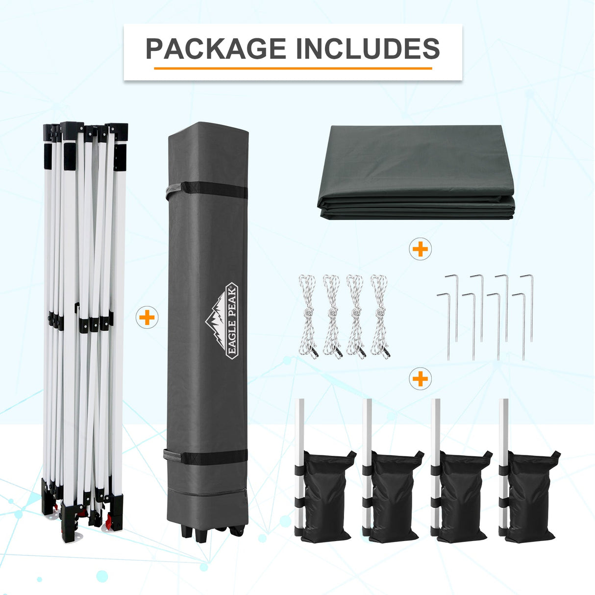 12x12 ft Pop Up Canopy Tent - Eagle Peak Custom Canopy Tent