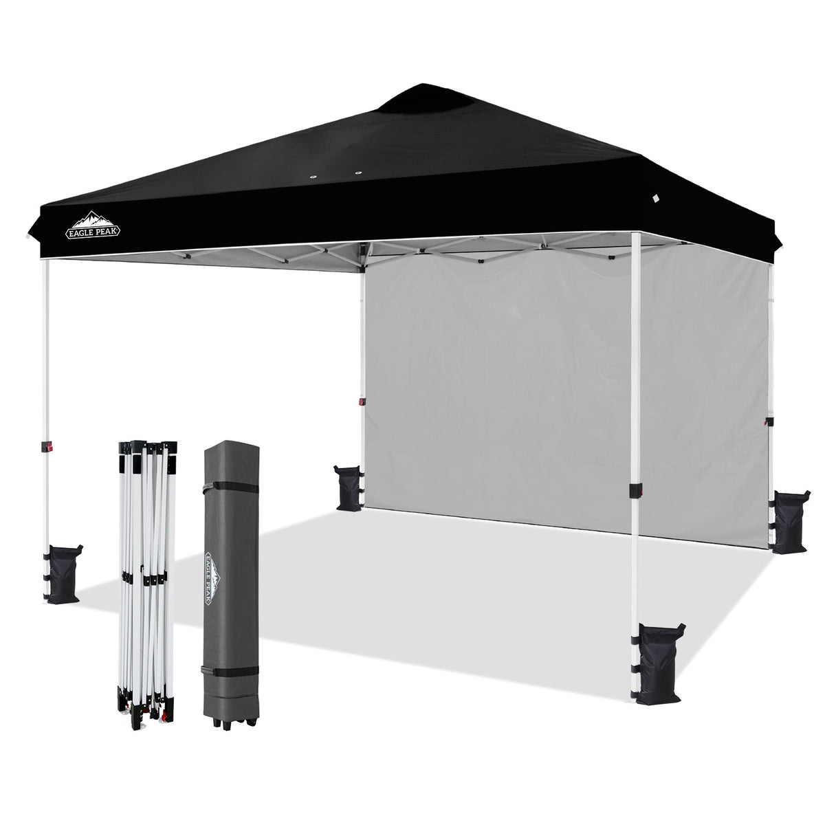 12x12 Pop Up Canopy Tent with 1 Sidewall - Eagle Peak®