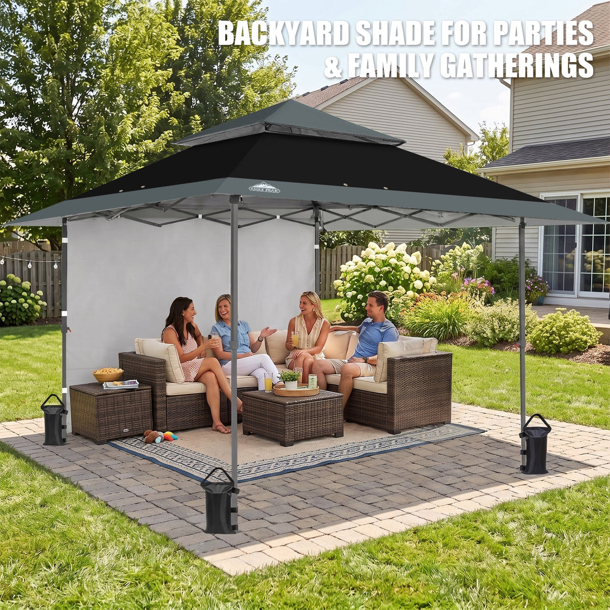 13x13 Pop Up Canopy Tent Sidewall, Extended Eaves - Eagle Peak®