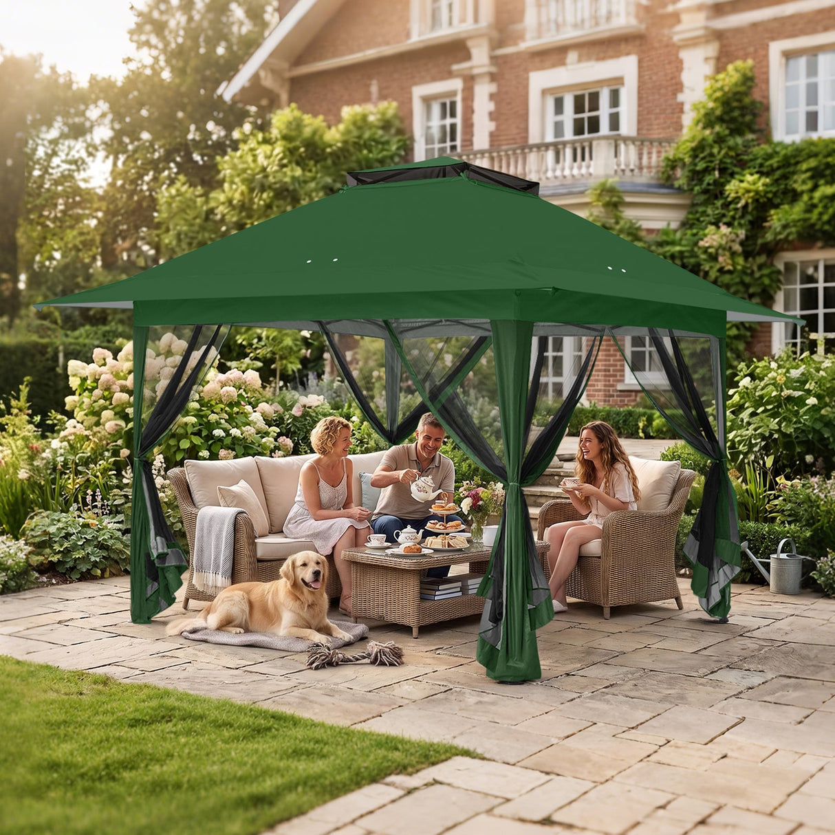13x13 Pop Up Gazebo with Netting w/ 169 sqft of Shade - Eagle Peak®