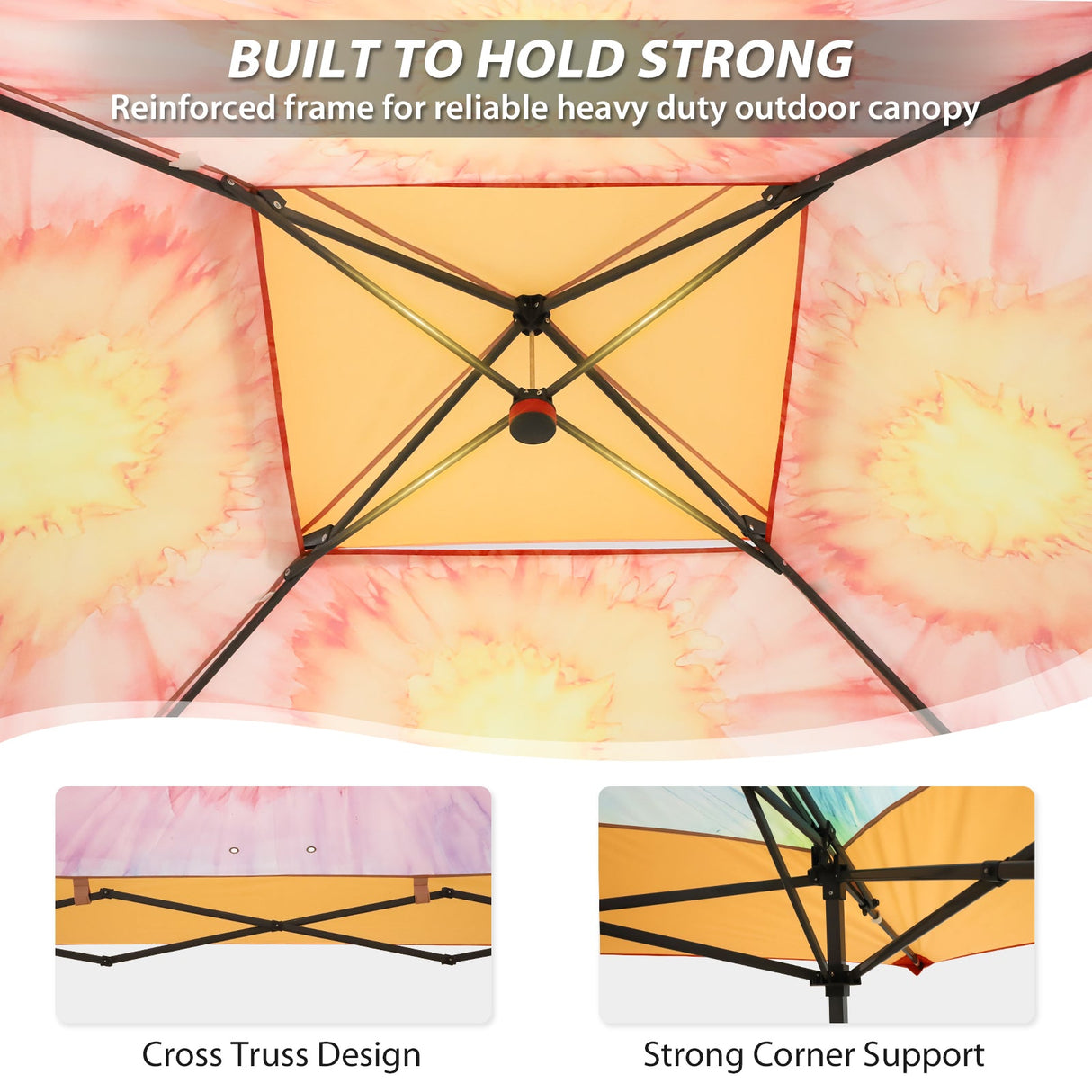 13x13 Straight Leg Pop Up Canopy Tent with 169 sqft of Shade - Eagle Peak