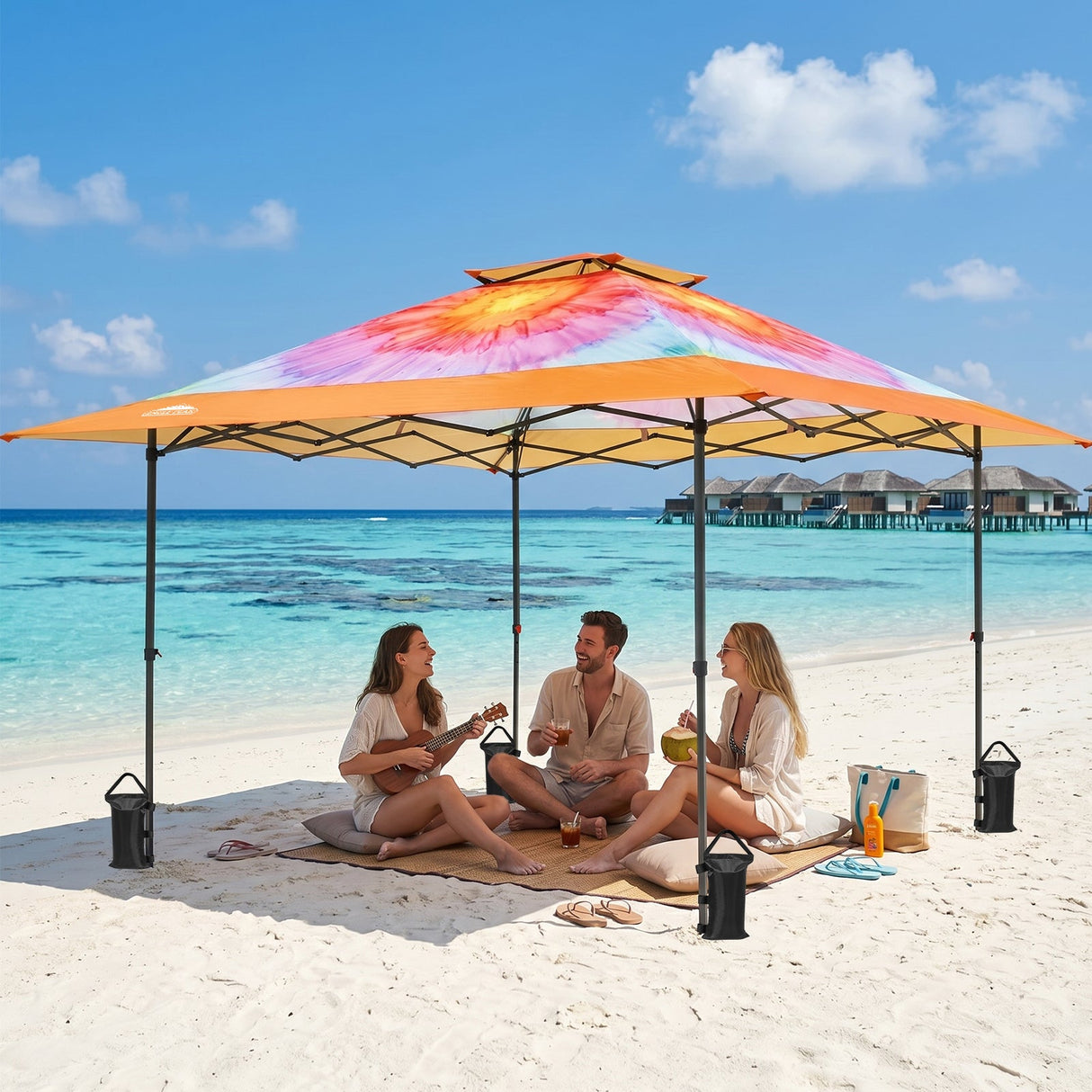 13x13 Straight Leg Pop Up Canopy Tent with 169 sqft of Shade - Eagle Peak