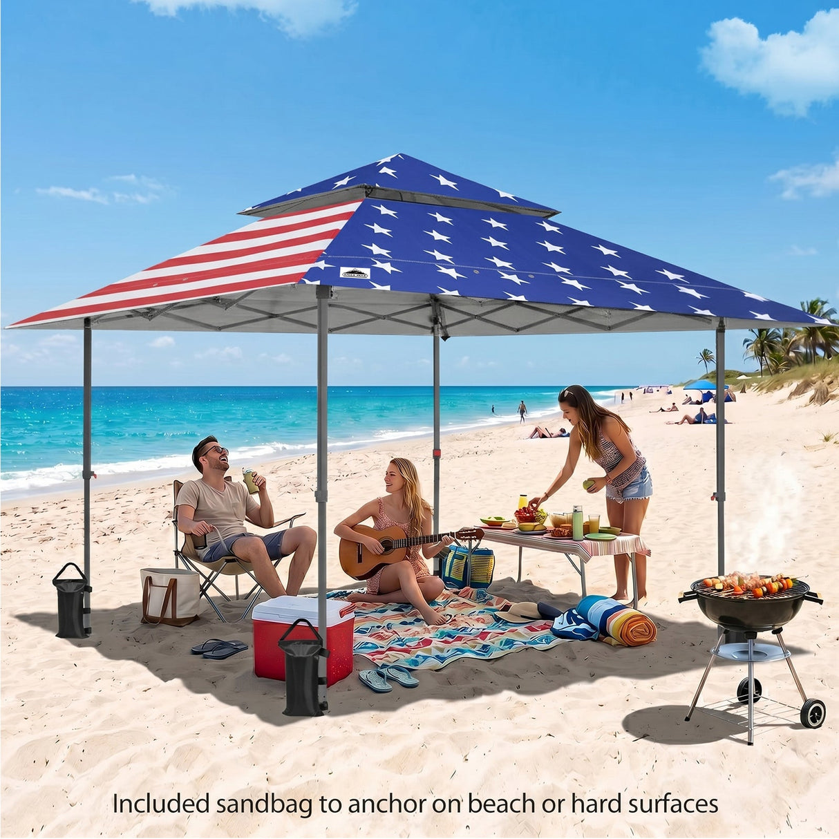 13x13 Straight Leg Pop Up Canopy Tent with 169 sqft of Shade - Eagle Peak®