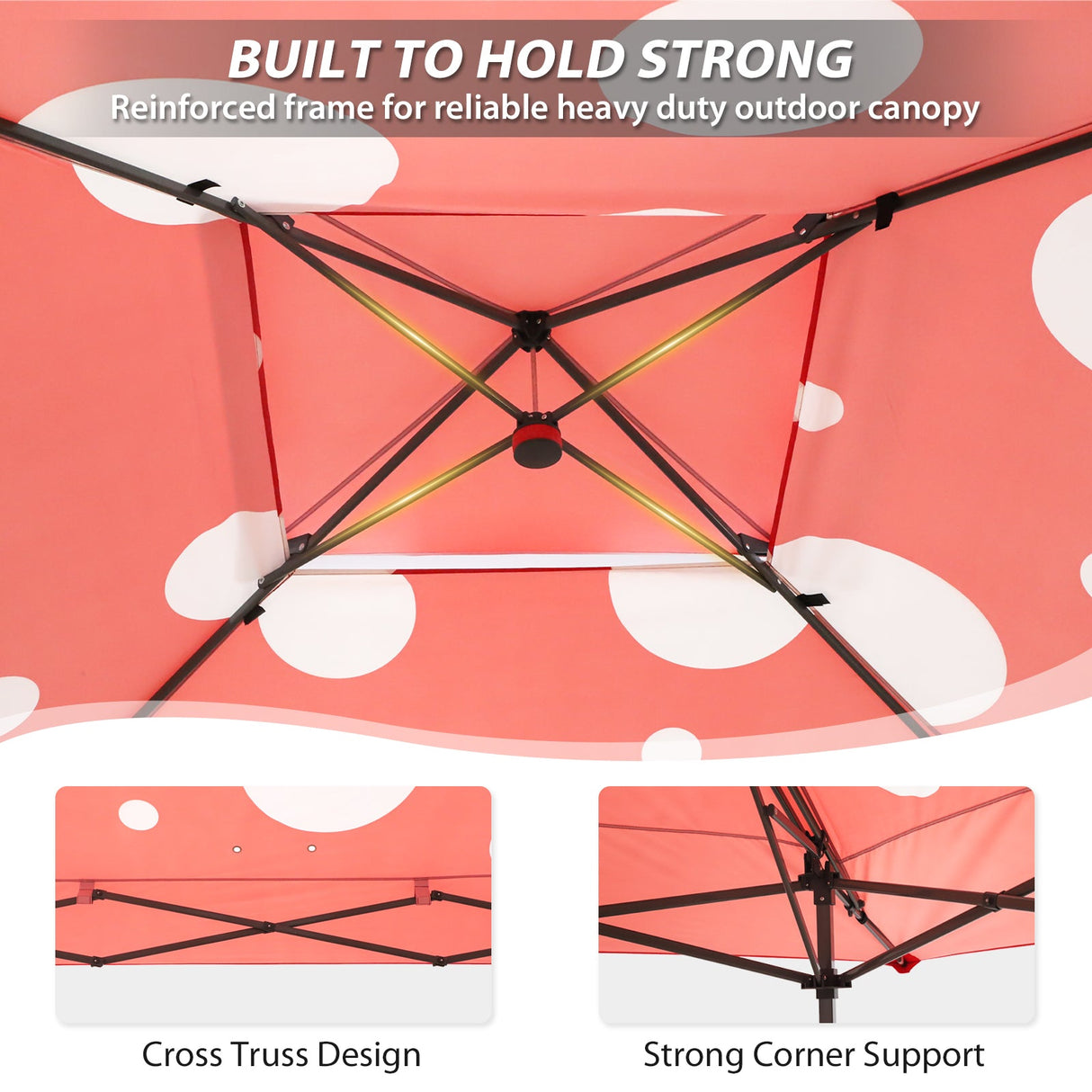 13x13 Straight Leg Pop Up Canopy Tent with 169 sqft of Shade - Eagle Peak
