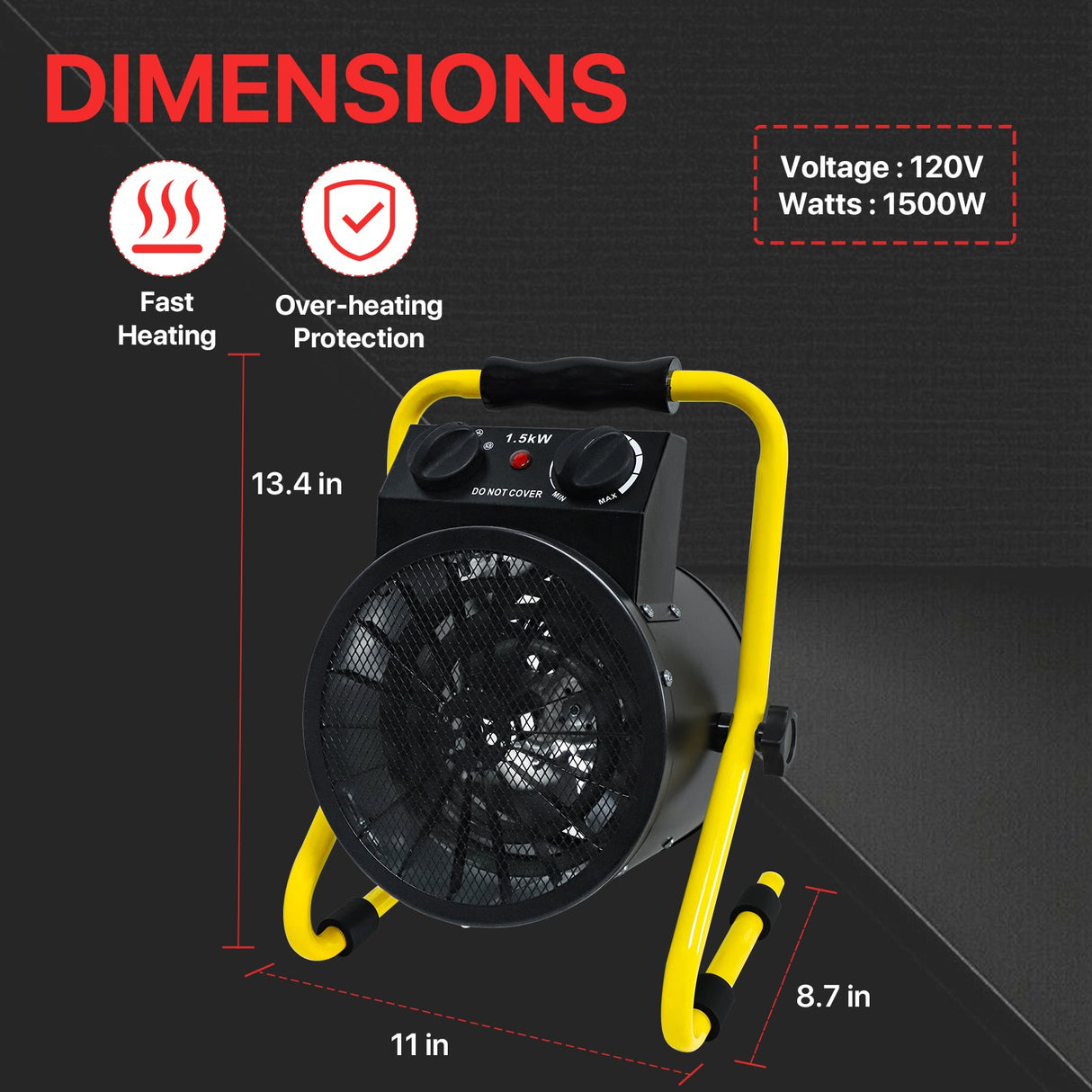 1500W Greenhouse Heater - Eagle Peak Custom Canopy Tent