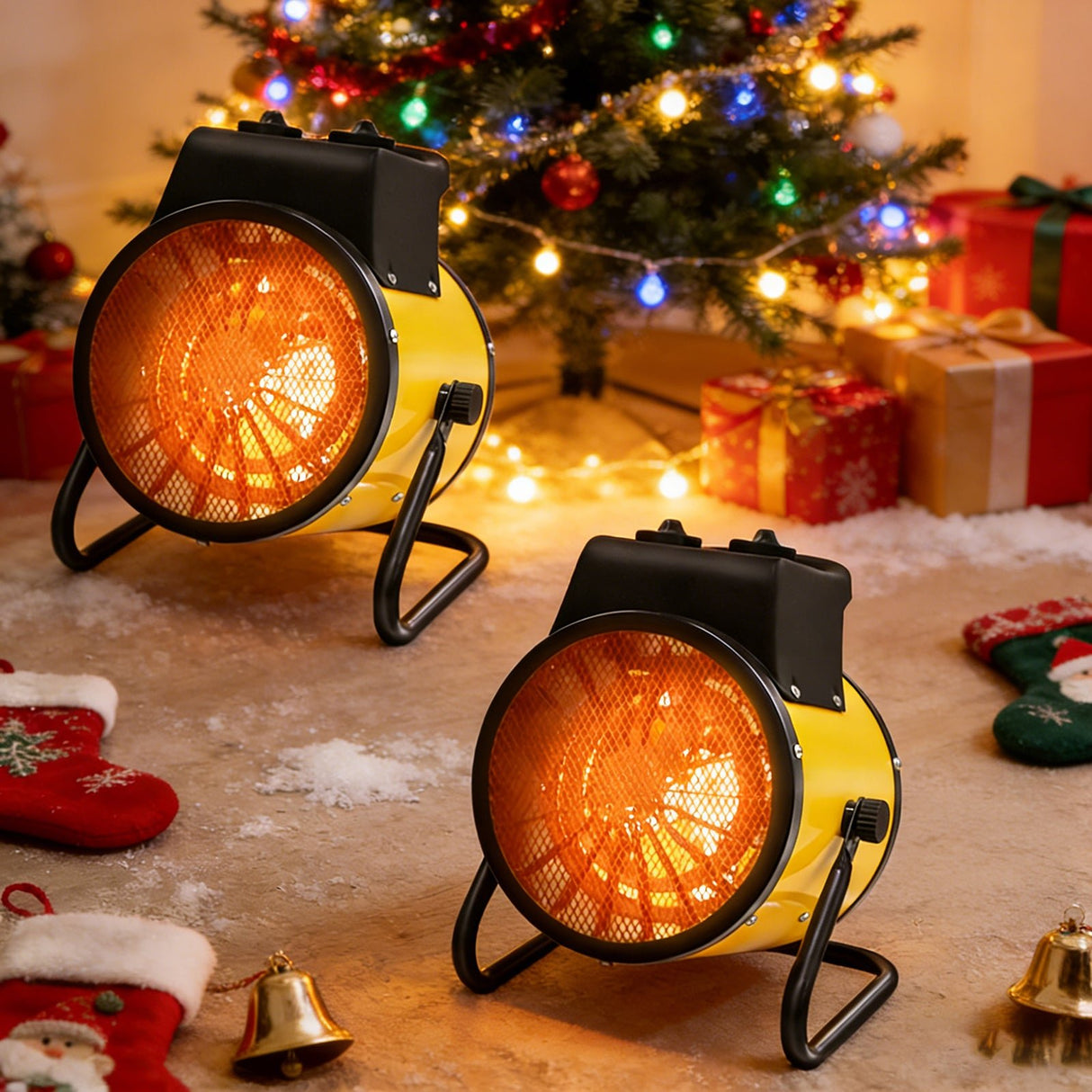 1500W Outdoor Heater, 1/2 Pack, Yellow - Eagle Peak Custom Canopy Tent