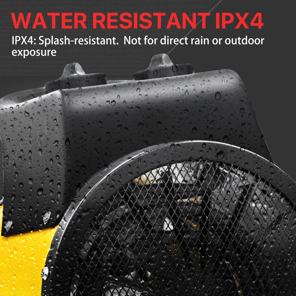 1500W Outdoor Heater with Thermostat, Yellow - Eagle Peak Custom Canopy Tent