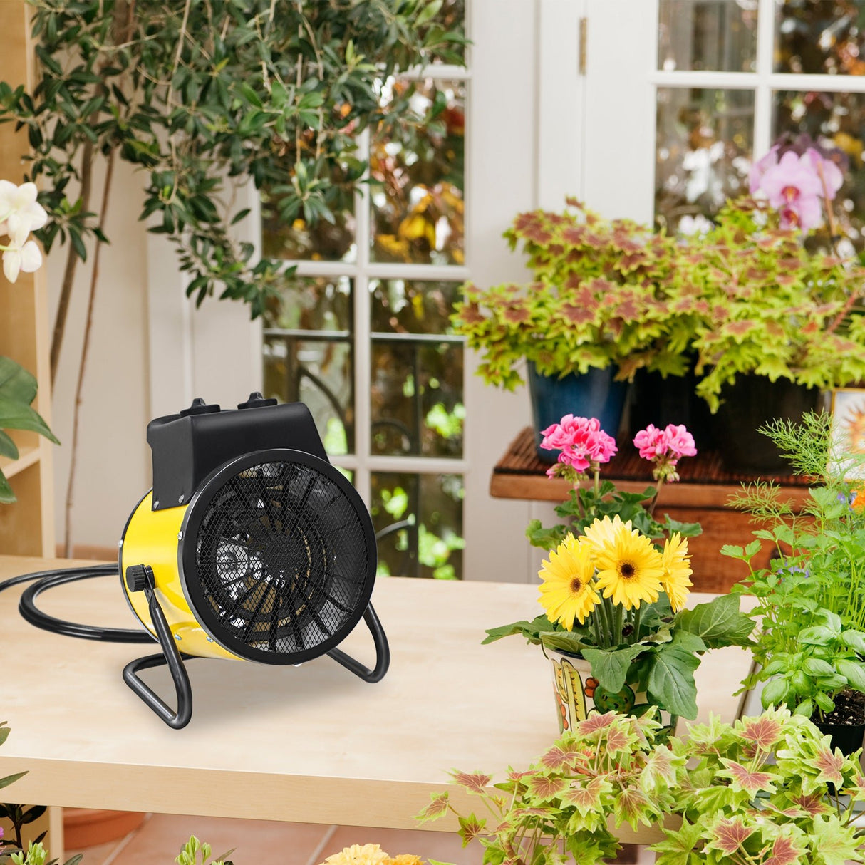 1500W Outdoor Heater,Yellow - Eagle Peak Custom Canopy Tent