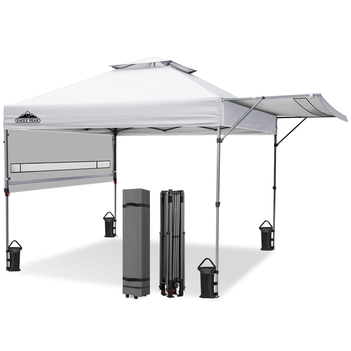 17x10 Pop up Gazebo Canopy Tent, Dual Awnings - Eagle Peak®