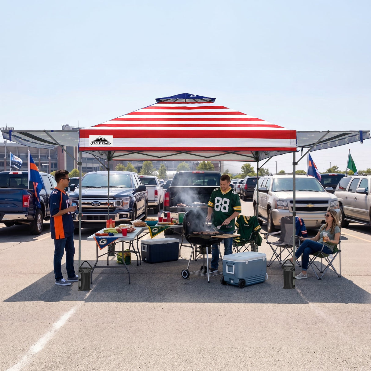 17x10 Pop up Gazebo Canopy Tent Outdoor Instant Canopy Shelter - Eagle Peak