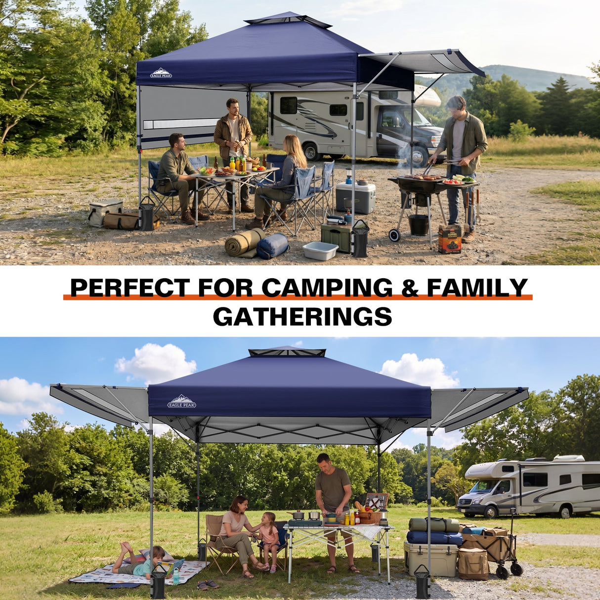17x10 Pop up Gazebo Canopy Tent Outdoor Instant Canopy Shelter - Eagle Peak