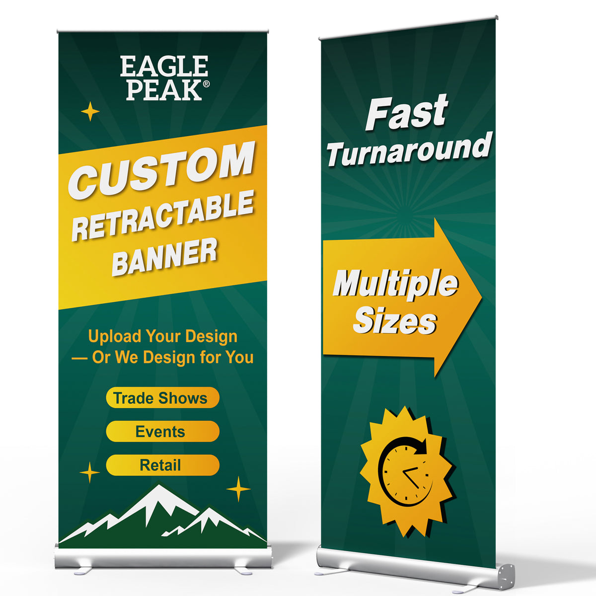 Custom Retractable Banner Stand with Your Business Logo
