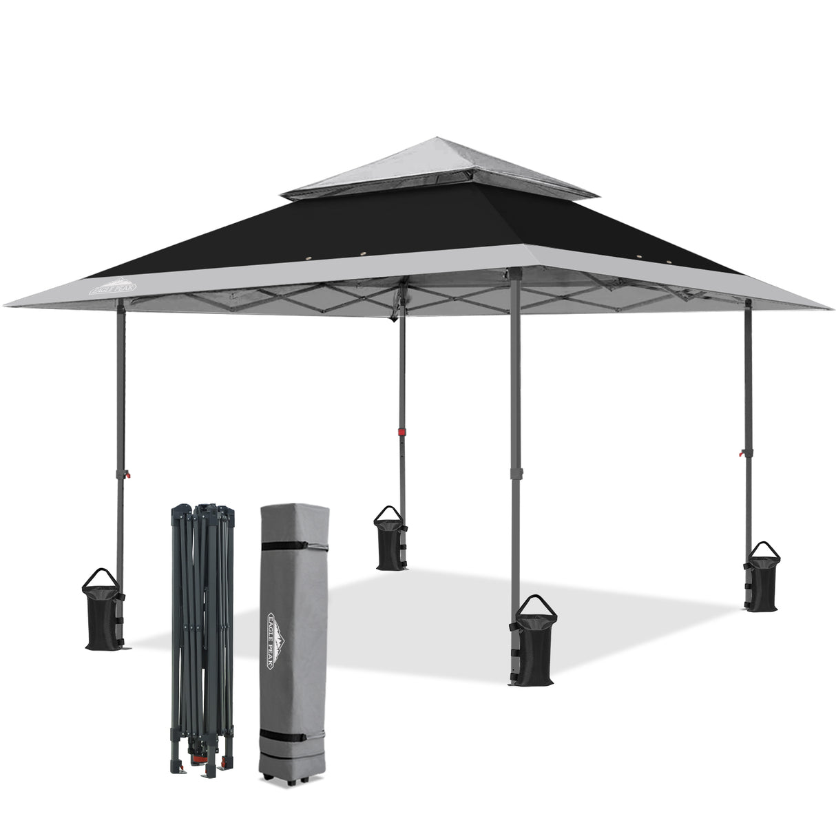 13x13 Straight Leg Pop Up Canopy Tent with 169 sqft of Shade