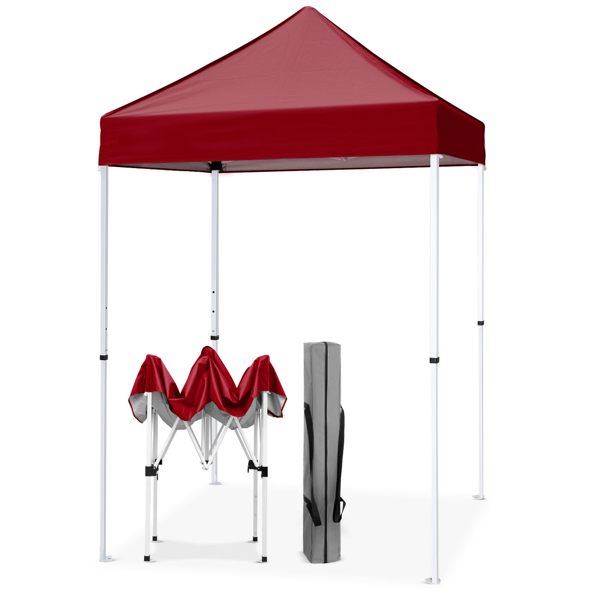 5x5 Pop Up Canopy Tent Instant Straight Leg Outdoor Canopy Easy Set-up