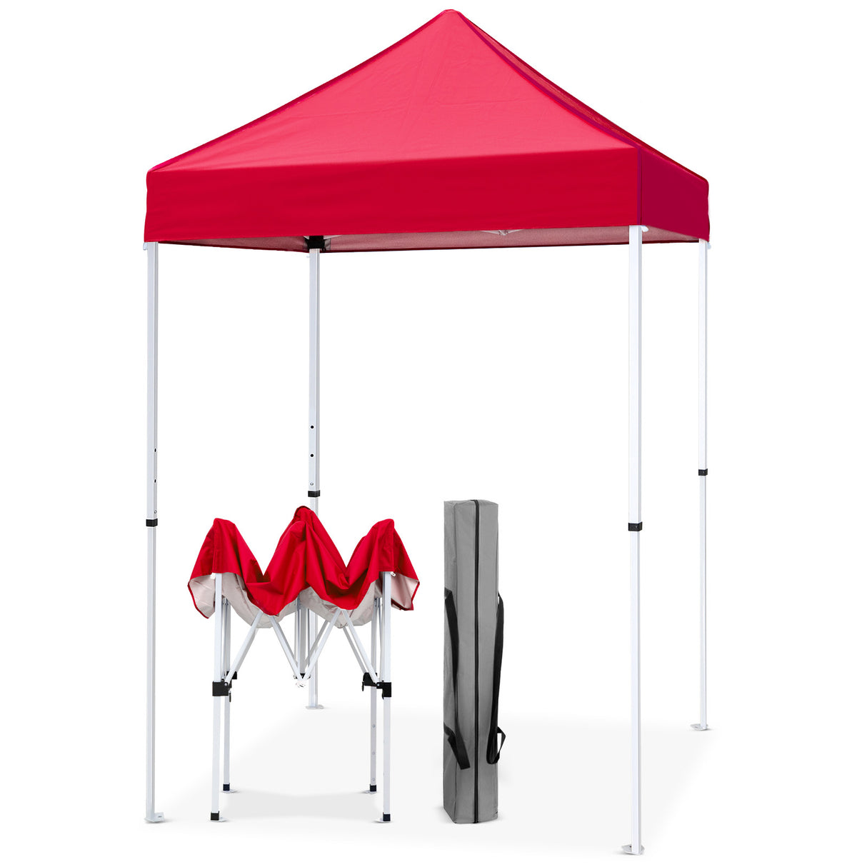 5x5 Pop Up Canopy Tent Instant Straight Leg Outdoor Canopy Easy Set-up