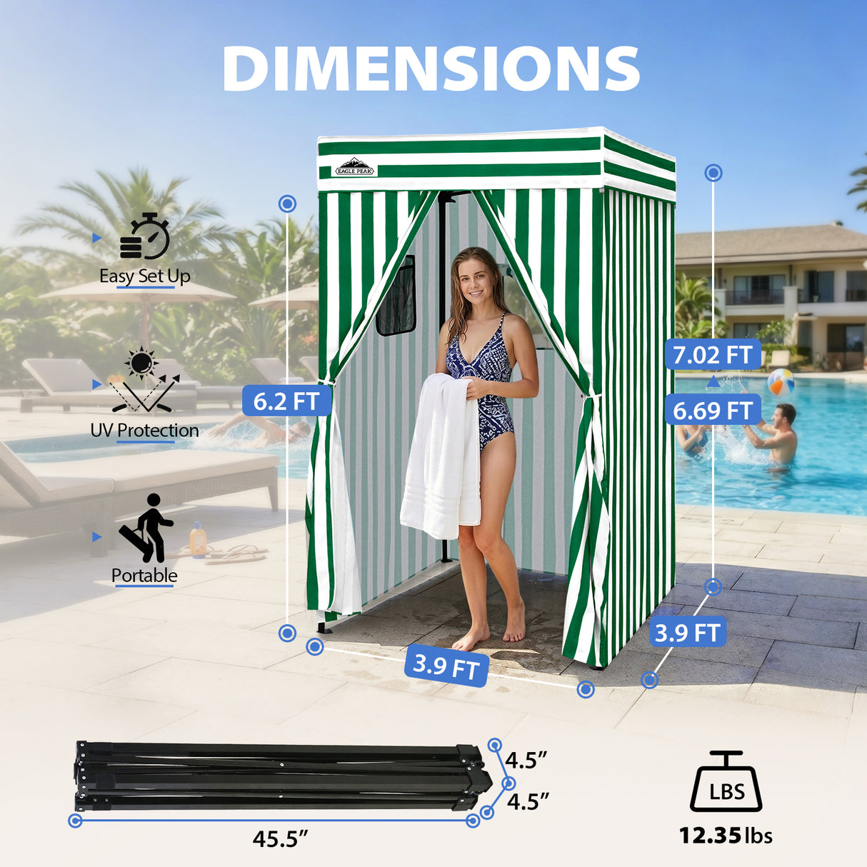 Flat Top 4x4 Pop-up Canopy Changing Room