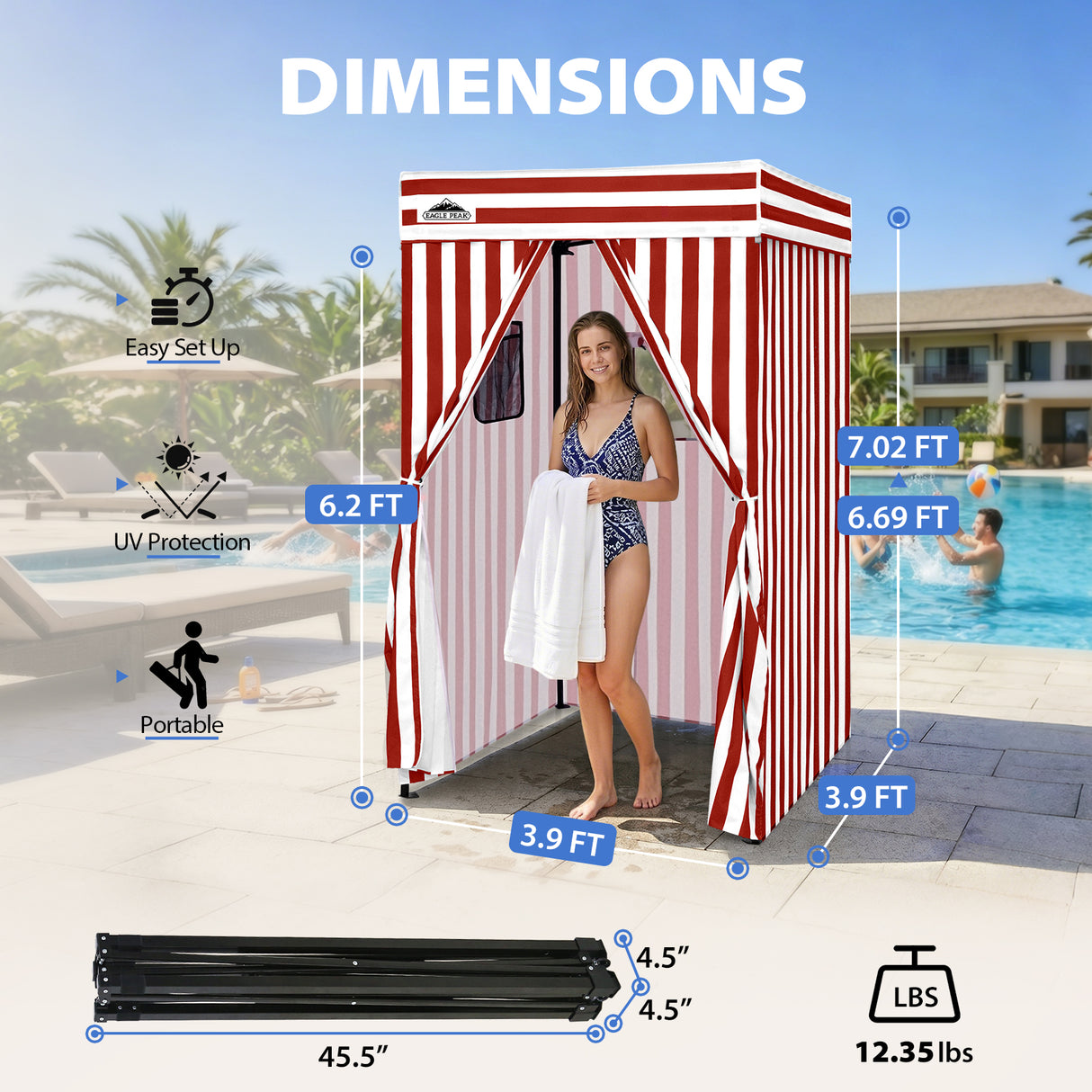 Flat Top 4x4 Pop-up Canopy Changing Room