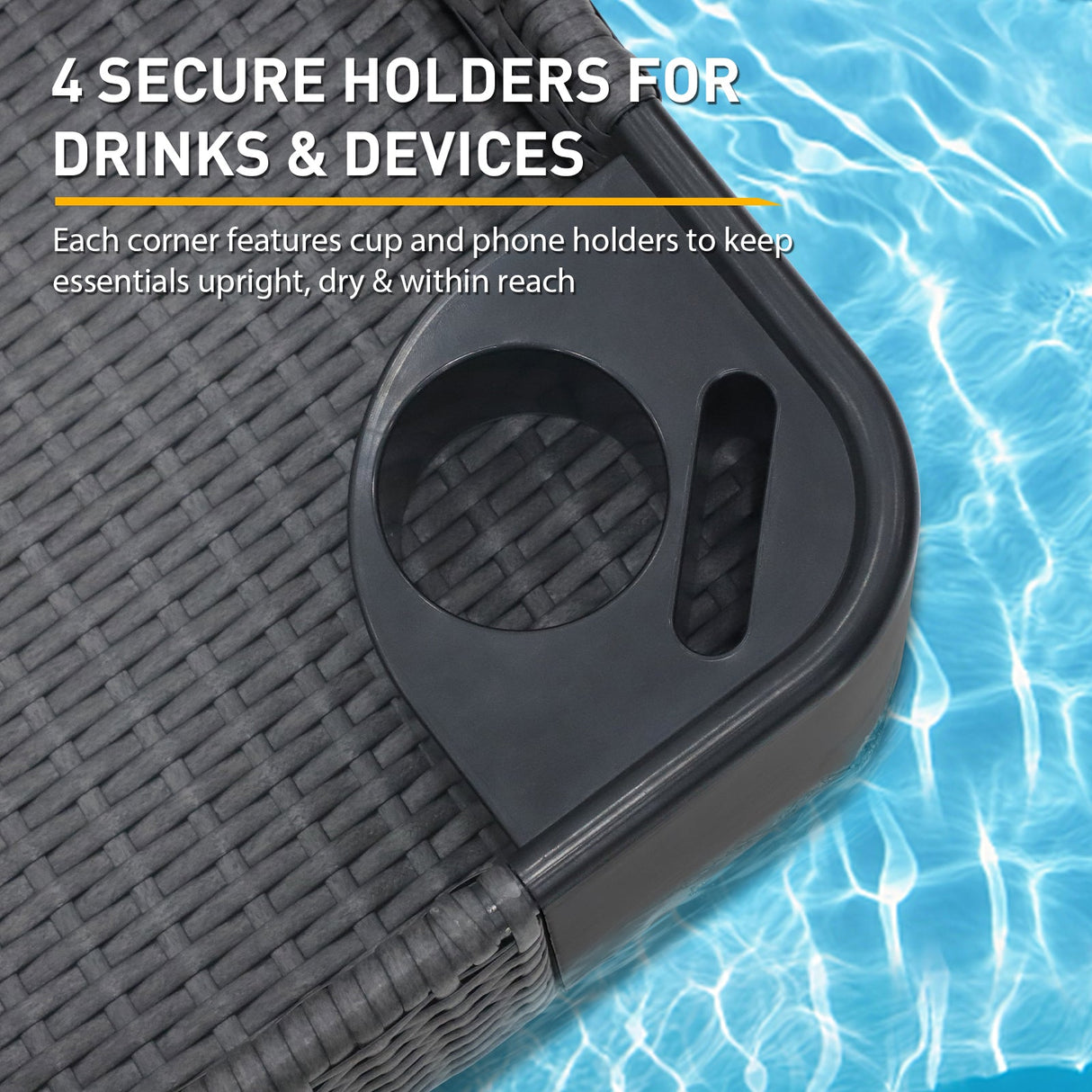 24”x24” Square/35”x24” Rectangular Floating Tray for Pool and Hot Tub - Eagle Peak Custom Canopy Tent