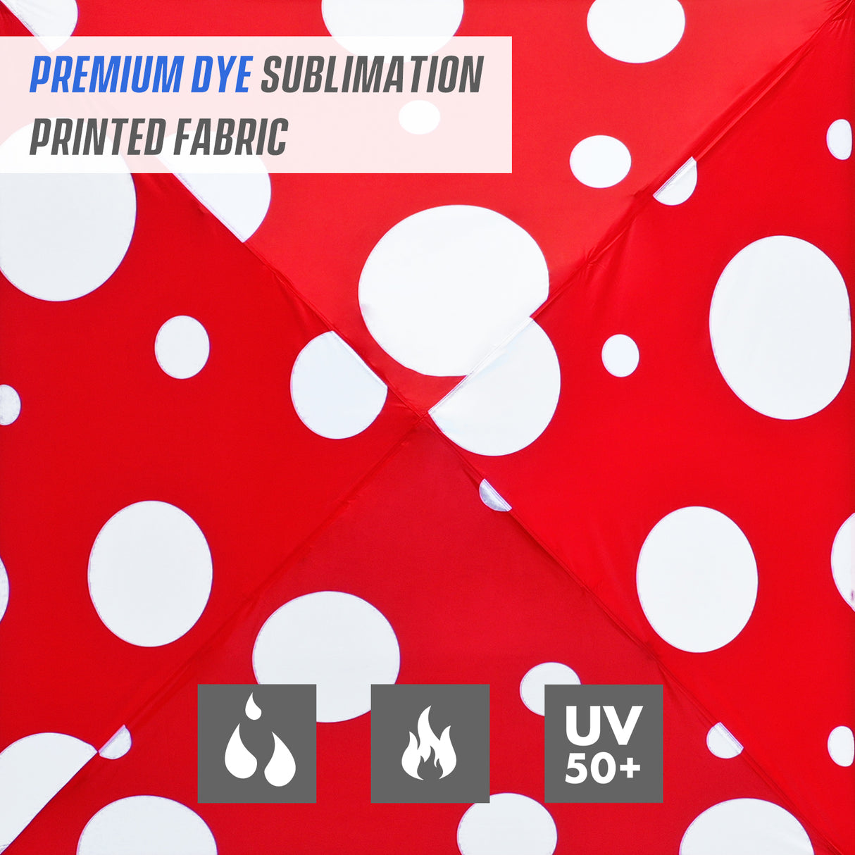 8x8 Backpack Pop Up Canopy Tent w/ Sidewall 8x8 Base 6x6 Top, Unique Printing Fabric