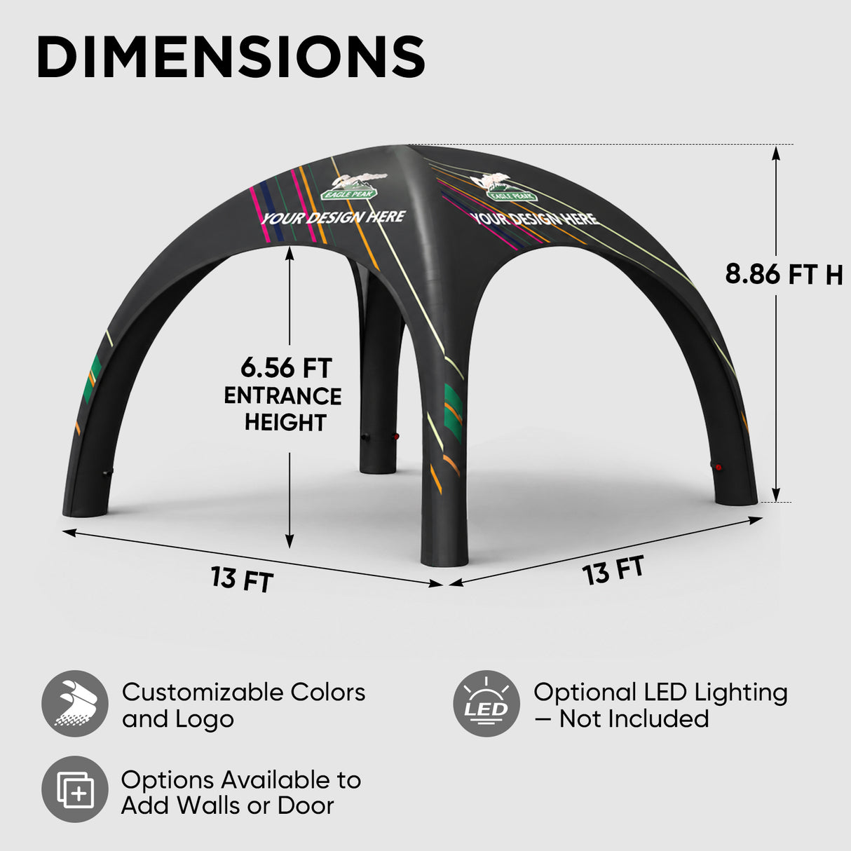 Custom Inflatable Event Tent with Logo, Spider Tent