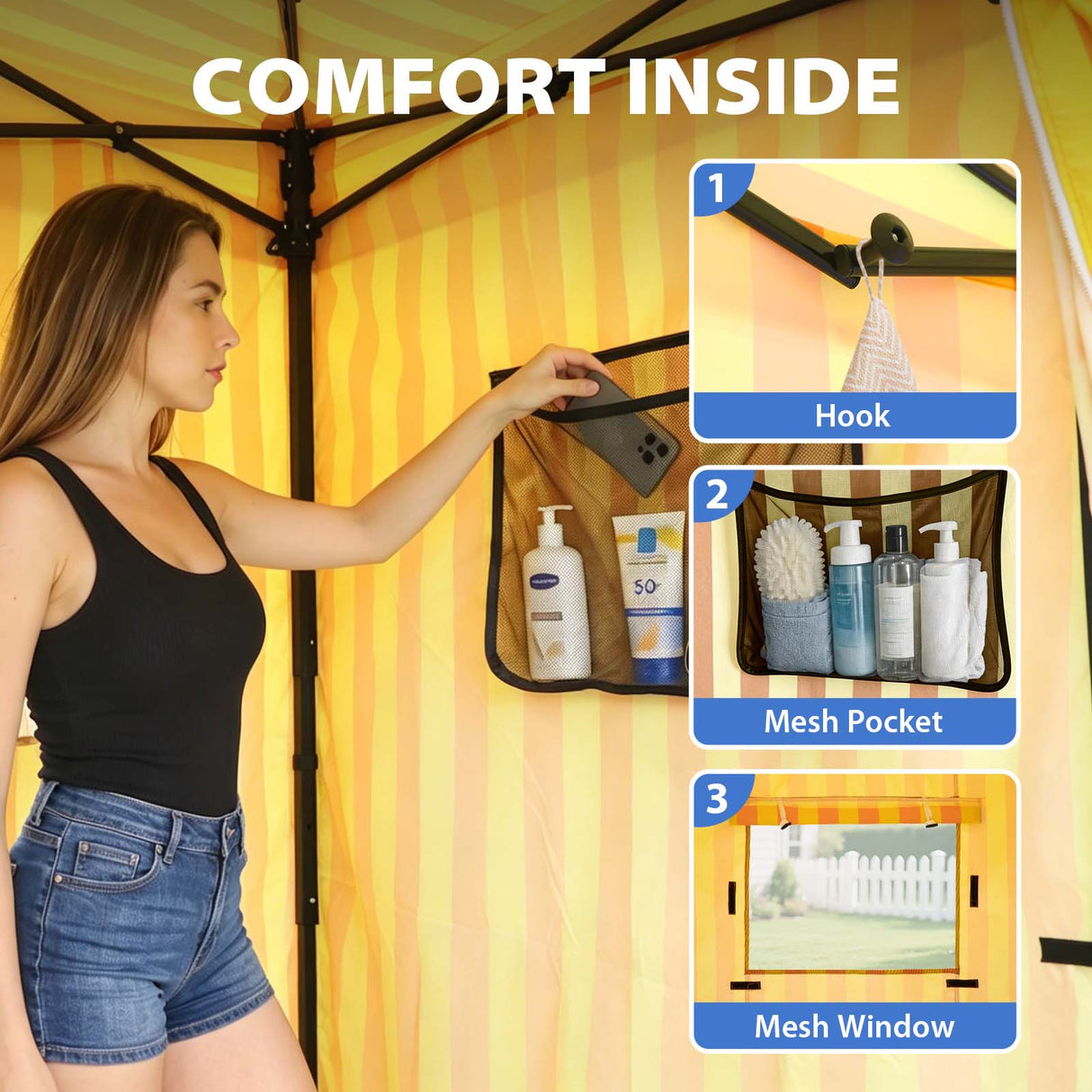 Flat Top 4x4 Pop-up Canopy Changing Room