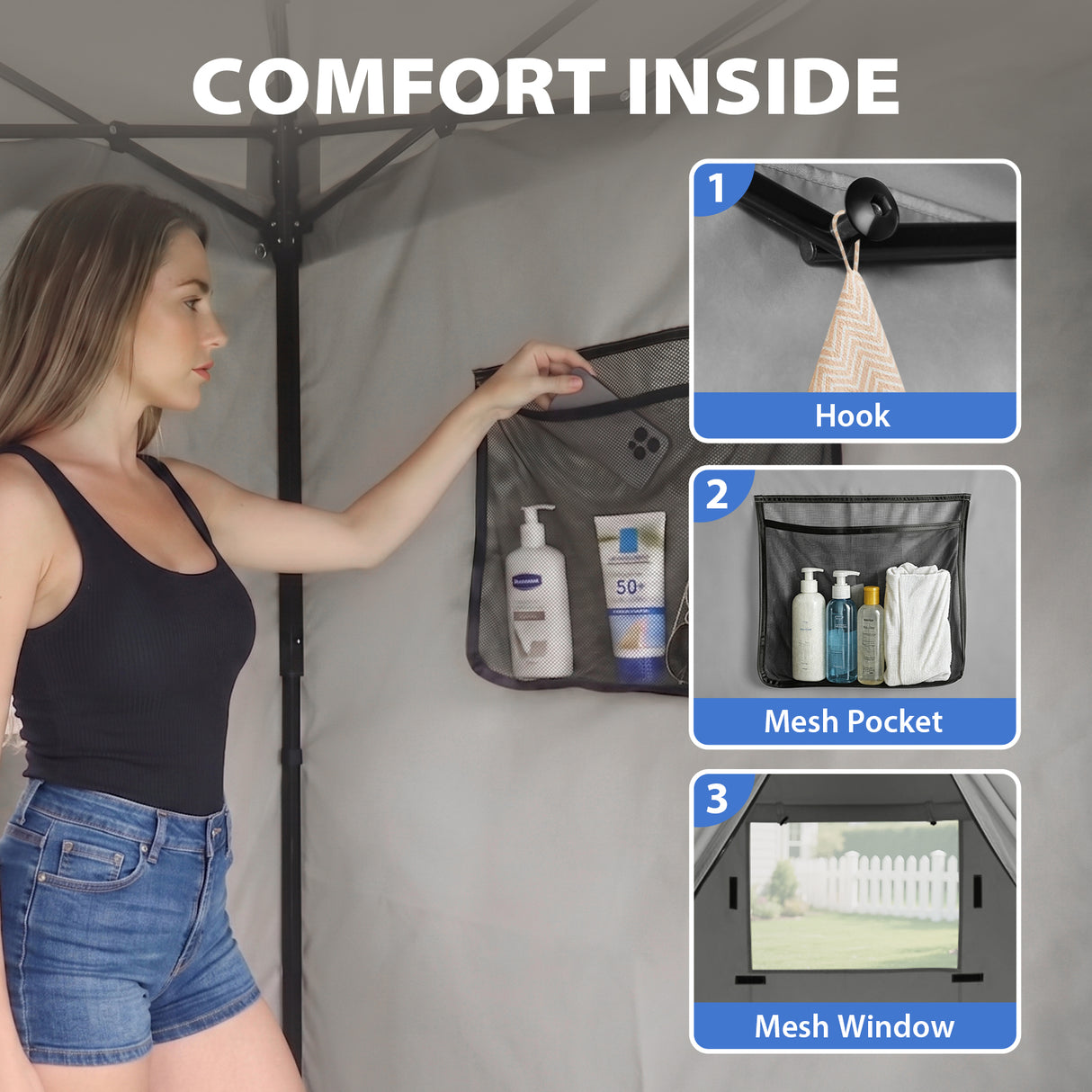 Flat Top 4x4 Pop-up Canopy Changing Room