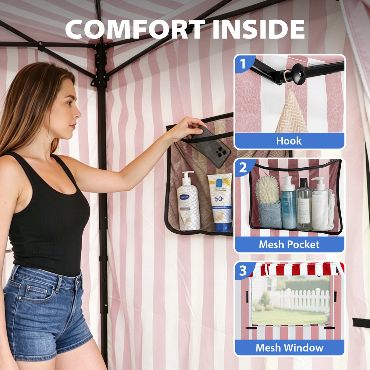 Flat Top 4x4 Pop-up Canopy Changing Room