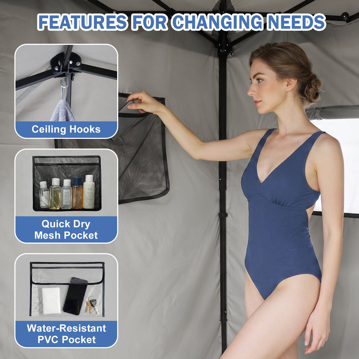 Outdoor Pop Up Changing Room 8x4 ft