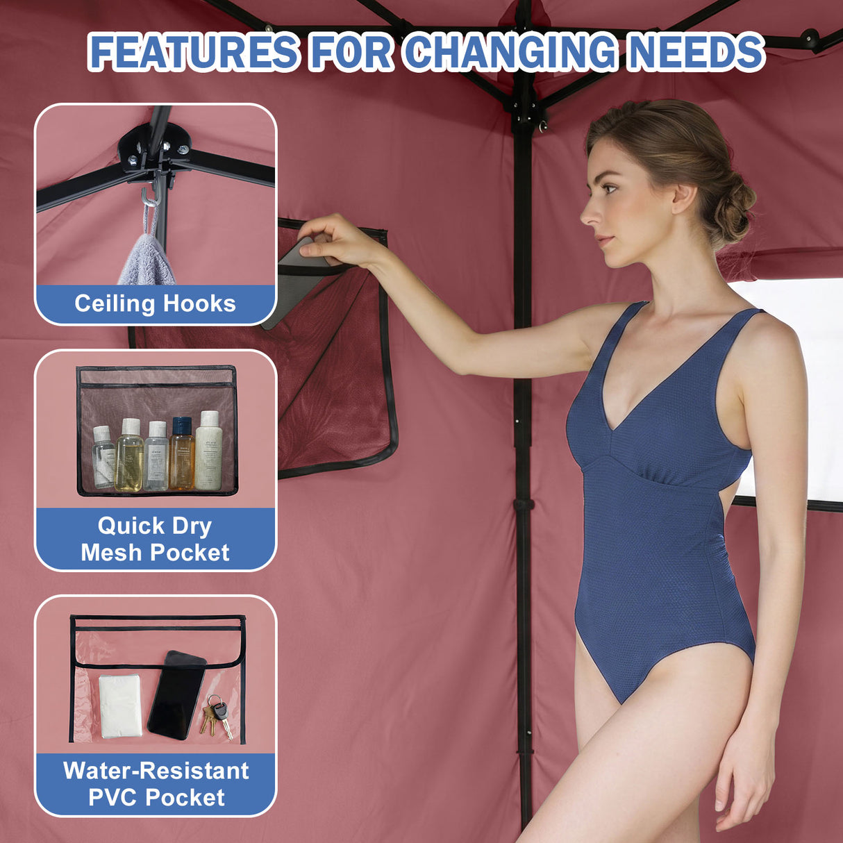 Outdoor Pop Up Changing Room 8x4 ft