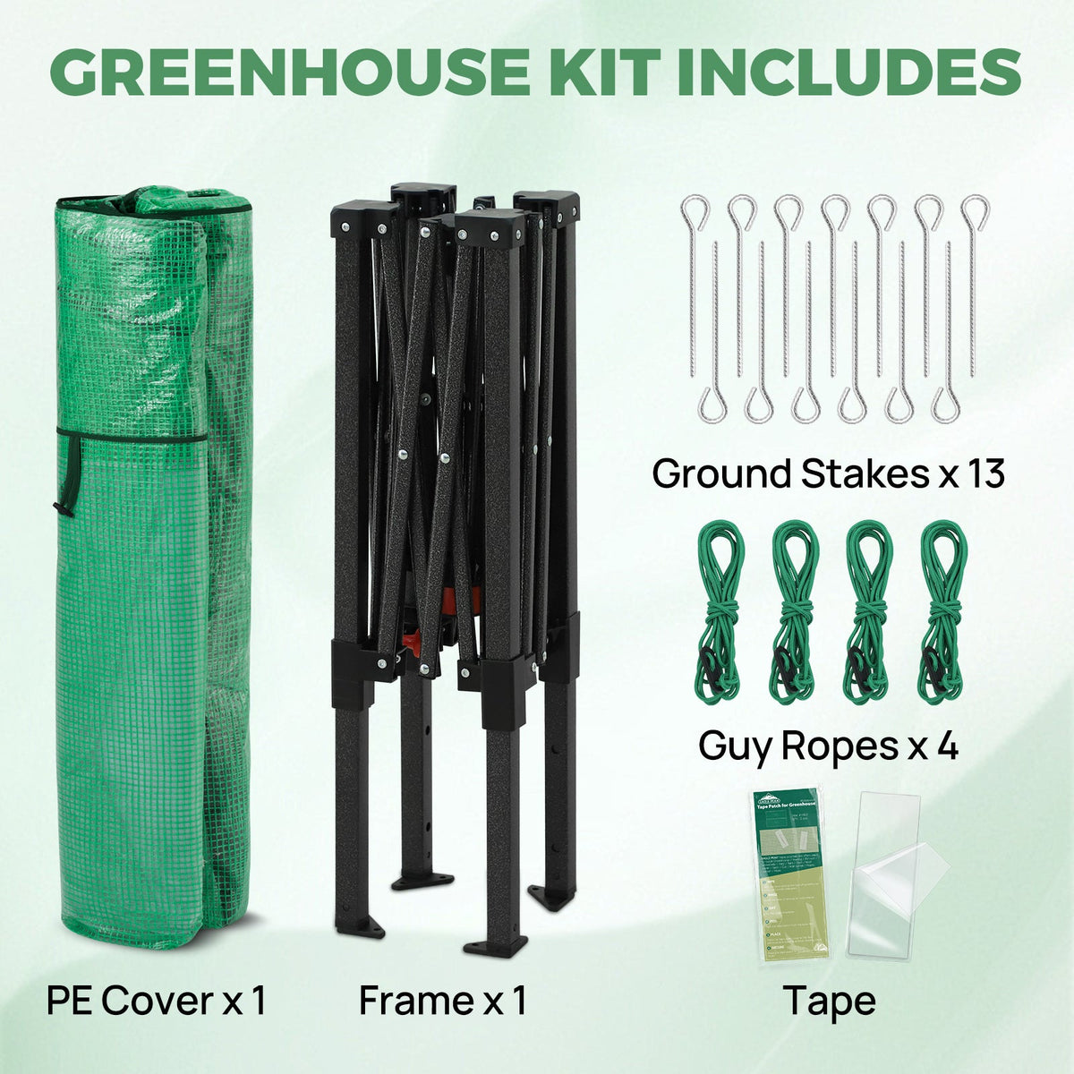3x3 Easy Setup Small Pop Up Greenhouse - Eagle Peak®