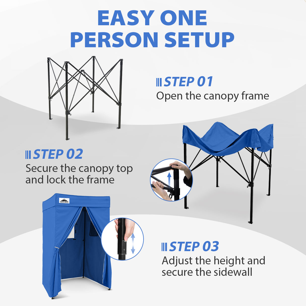 Flat Top 4x4 Pop-up Canopy Changing Room