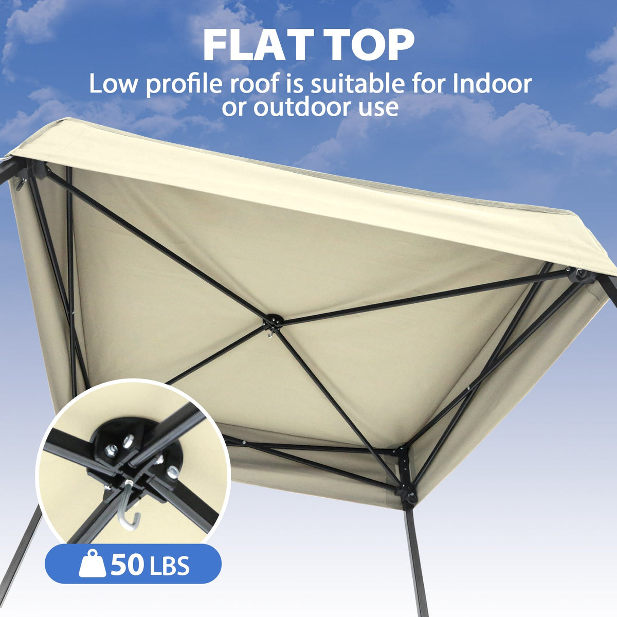 4x4 Pop Up Changing Tent, Flat Top Changing Room - Eagle Peak®